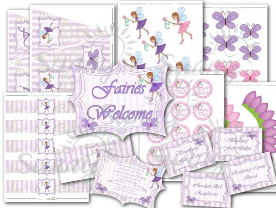 Fairy Garden party printable party package Il_570xn