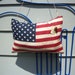 Vintage Grand Old Flag hanging pillow