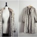 60s MOD Madmen Glam Cheetah Leopard Faux Fur Jacket Winter Coat. Size M/L