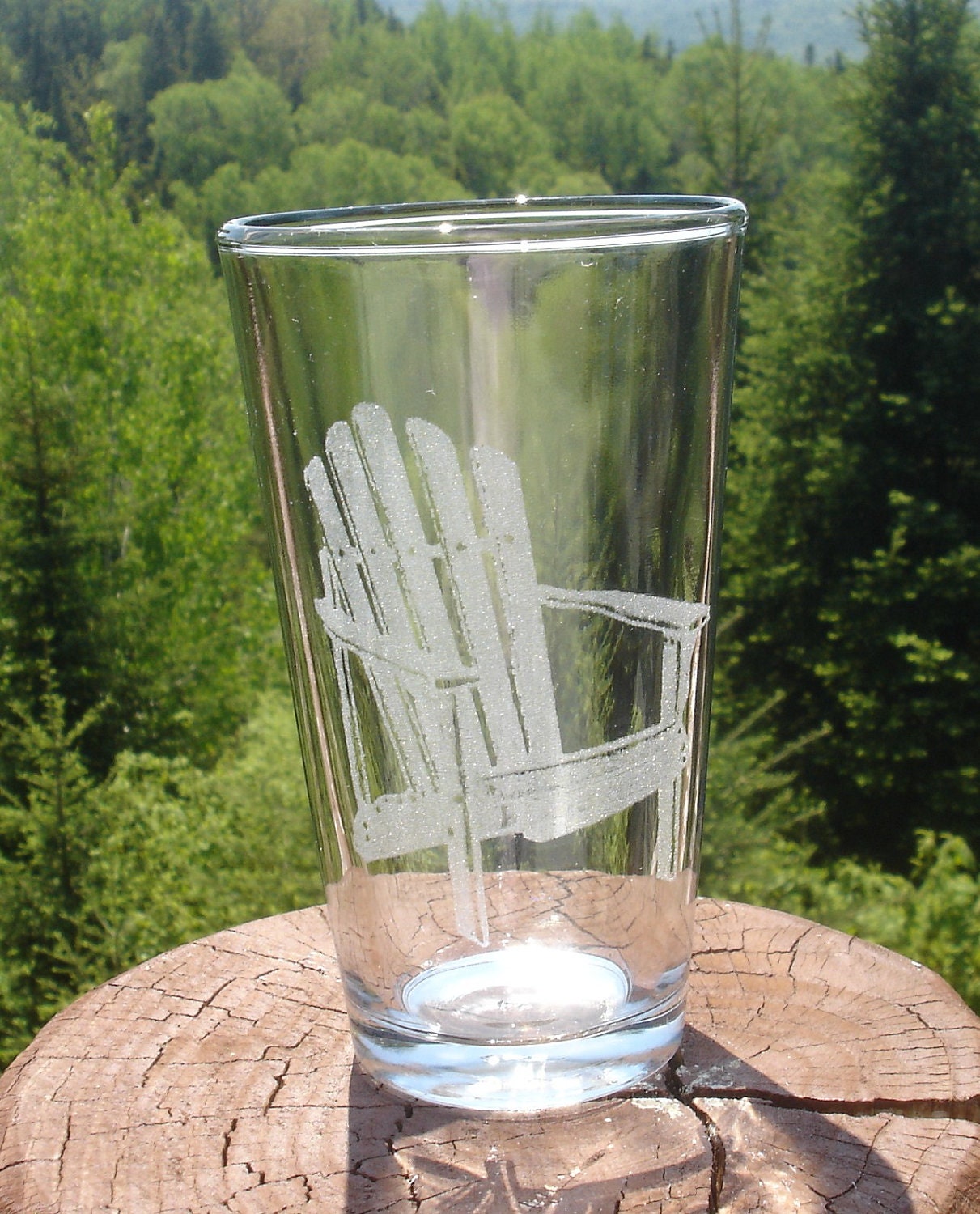 Adirondack Etched Glassware