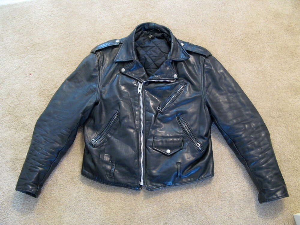 Schott 613 One Star Perfecto 1970s Leather Motorcycle Jacket