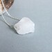 CLEARANCE - all must go, White Quartz Necklace Rough Raw Nugett Stone Bohemian Minimalist Jewelry Summer Fashion