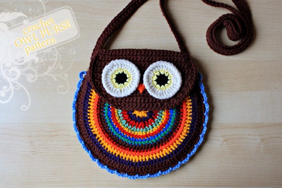 Crochet Pattern - Crochet Owl Purse (Pattern No. 005) - INSTANT DIGITAL DOWNLOAD