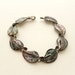 Taxco Sterling Silver and Abalone Leaf Bracelet