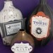 Scary Halloween Bottle Labels/ Set of 7/ Pick your Poison