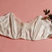 White Vintage Boned Bustier Corset Bra Top - UK Size 32/34 A/B Cup