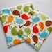 Reusable Snack/Sandwich zippered bags.Bird print ,Eco friendly set of 2. Ready to ship.