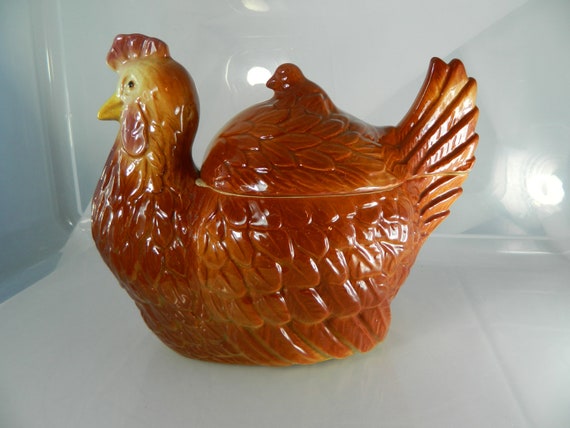 Vintage Cookie Jar Hen With Chick F A B C O Cookie Jar   Il 570xN.387453684 Qq4e 