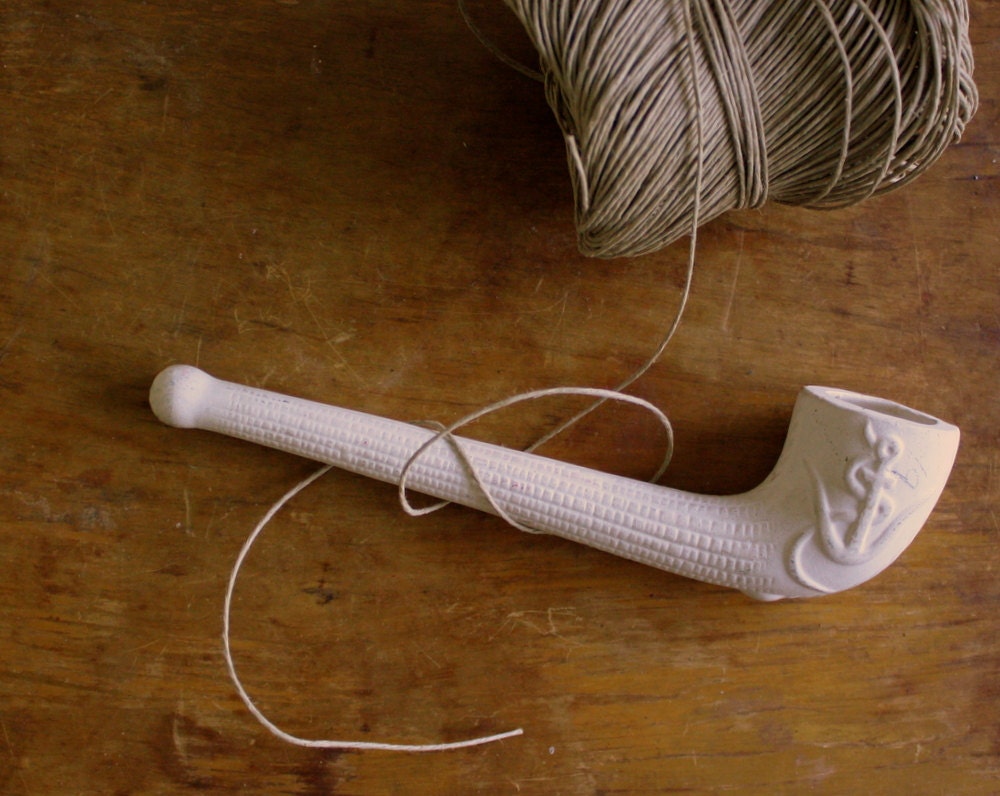 Items similar to Antique Clay Smoking Pipe on Etsy