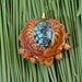 TURQUOISE INLAY (Small) Third Eye Pinecone Talisman Necklace