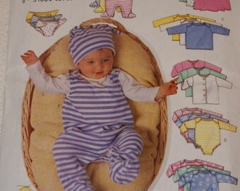 New Butterick Baby Layette pattern B5585 size Medium - xlg