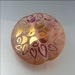 PEACH BOUQUET - Peach and Gold Lentil Glass Bead Lampwork Pendant Large Focal Handmade Supplies - by Stephanie Gough sra fhfteam leteam