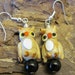 Glass Owl Earrings