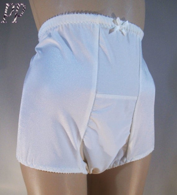 Vintage Plastic Briefs Panties Nylon Spandex Shaper Wide PVC