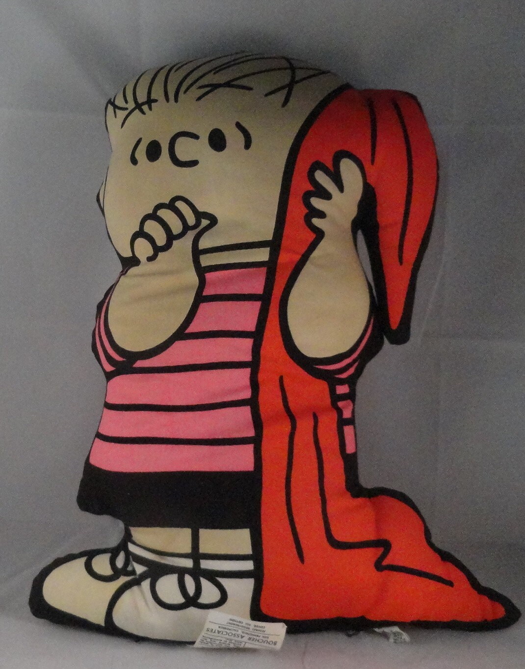 Large Adorable Vintage Linus Peanuts Charlie Brown Pillow Rare