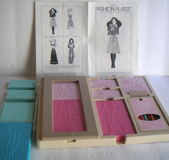 Vintage Fashion Plates by Tomy. Extra Box of Fashion Plates.