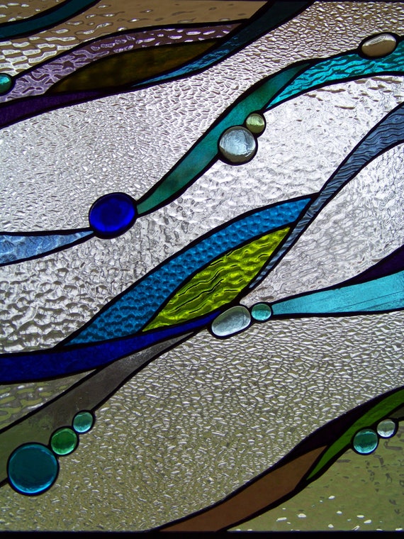 Water III Stained Glass Panel