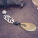 nova. a native teardrop & bone mixed elements necklace.