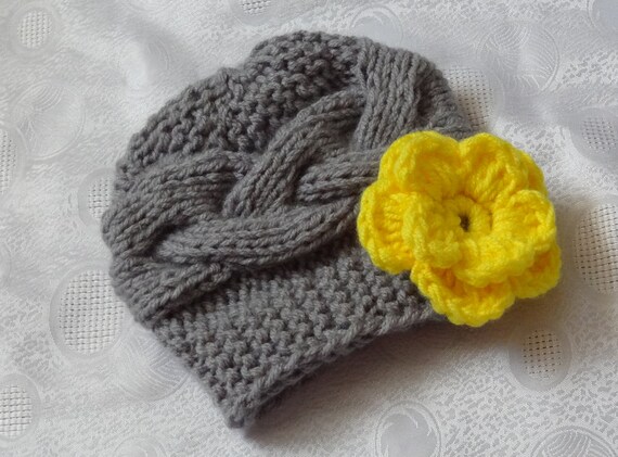 Baby Girl Hats Photo Prop Hat Newborn Girl Hat Knit by Ifonka