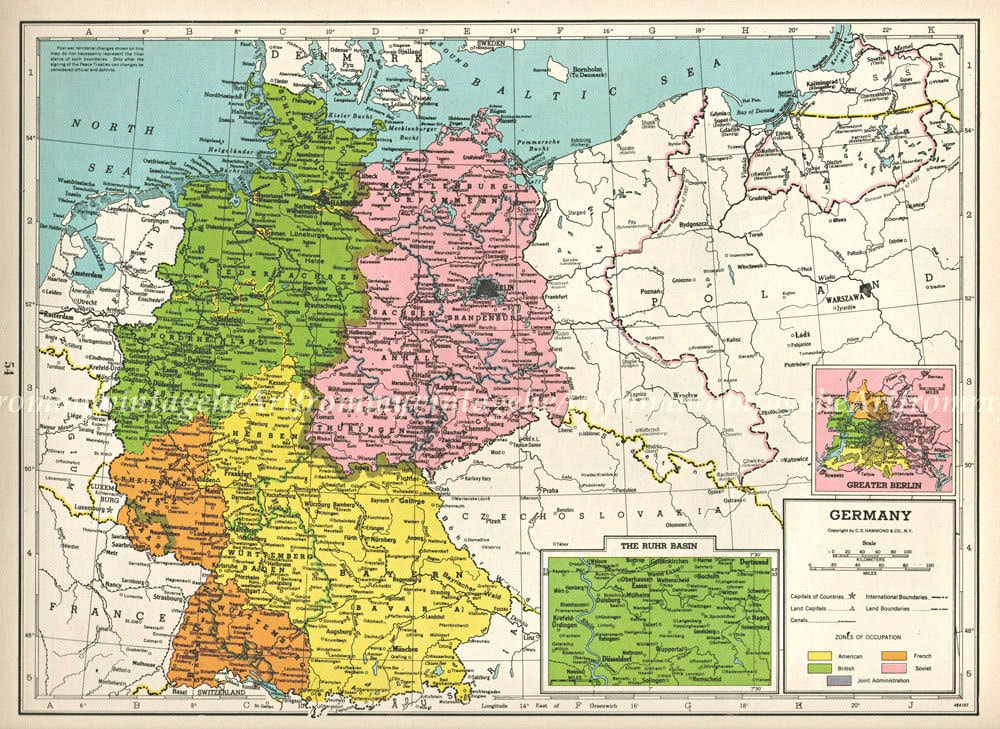 Германия 1940 год карта