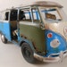 classicwrecks VW 1/24 scale samba bus in blue and white