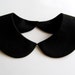 RESERVED for Ariane till 05.09.12 / Plain and Simple Black Detachable Handmade Peter Pan Collar Necklace Must Have Col Claudine