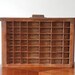 Vintage / Antique Wooden Typeset Drawer with Copper Handle