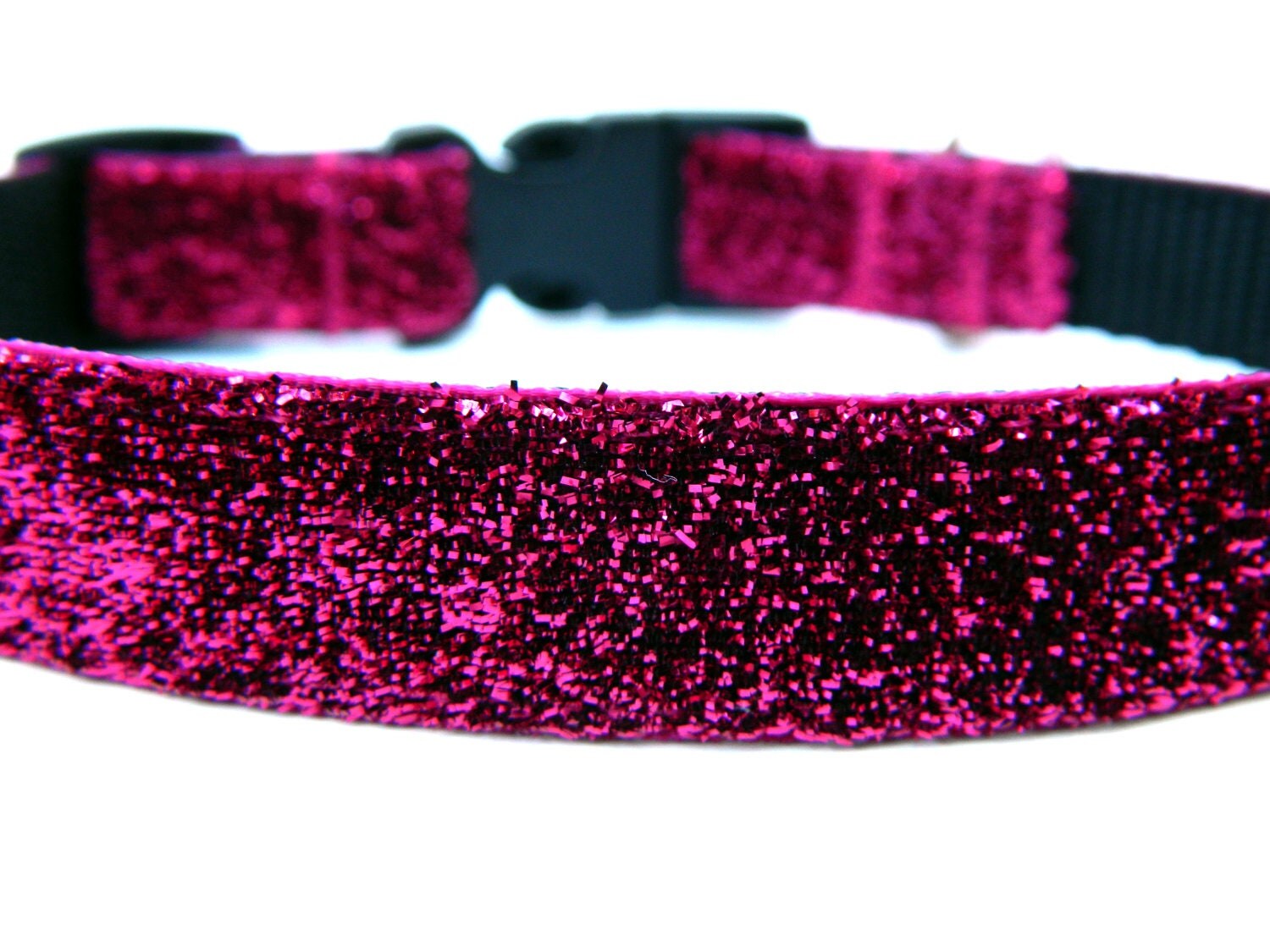 Pink Dog Collar 3/4 Glitter Dog Collar