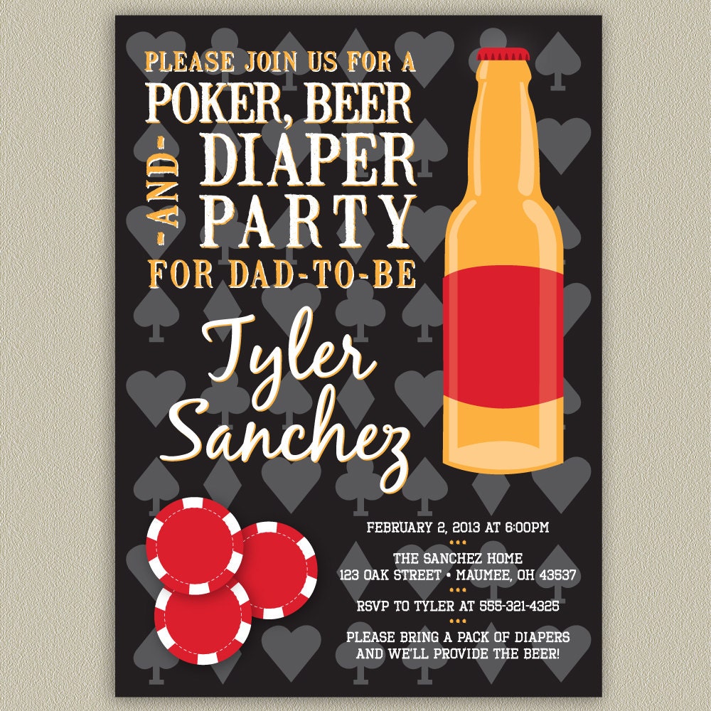 Poker Diaper Party