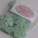 Confetti hearts 200 pcs - mint green - cardboard party wedding scrapbook crafts