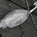 Pure Silver Leaf Pendant Necklace - made from real leaves