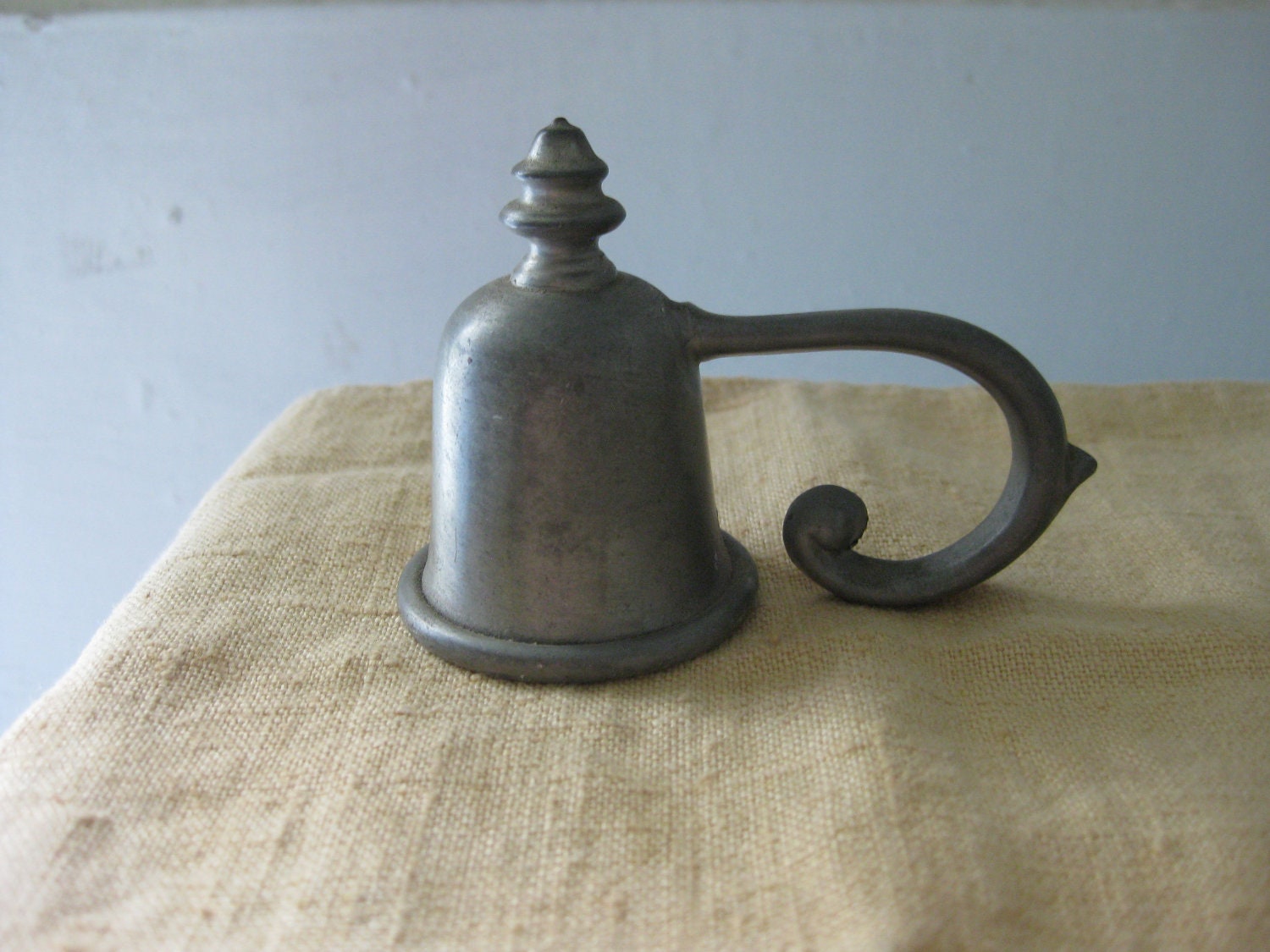 Primitive Vintage Pewter Candle Snuffer Short and Sweet