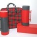Vintage Plaid Picnic Tailgating Camping Set, Aladdin Thermos