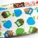 New OOAK Patchwork wet bag Owls & leaves fall colors