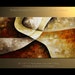 48" Large Oil Painting Original Abstract Modern Art Earth Ready to Hang Frame Fine Original Art