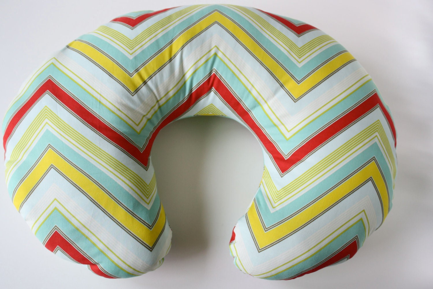 Nursing pillow cover multicolor chevronready to by WildSprouts