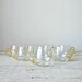 Vintage Punch Bowl Cups - Hand Blown Glass, Yellow, Entertaining