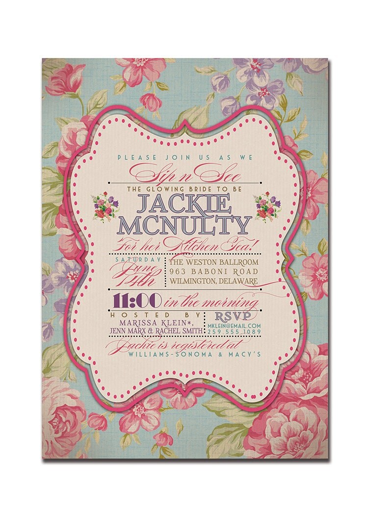 Free Printable Kitchen Tea Invitation Templates 9