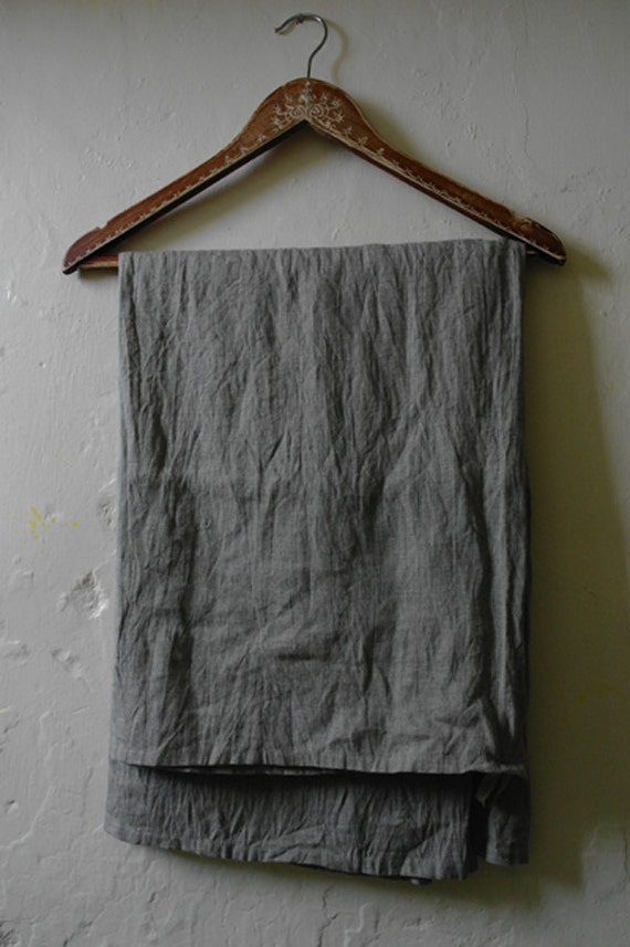 Items similar to Rustic Bath Towel from Natural and Soft Linen Fabric