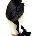 Late 1800s Antique Vintage Women's Bonnet Hat Black with Feathers Steampunk Victorian
