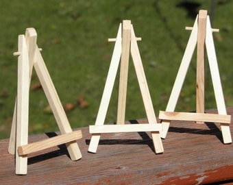 MINIATURE EASEL - Painting Display, Art Display, Wooden Easel, ACEO Painting Supply, Small Easel, Tiny Easel