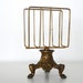 Napkin letter wire holder golden metal