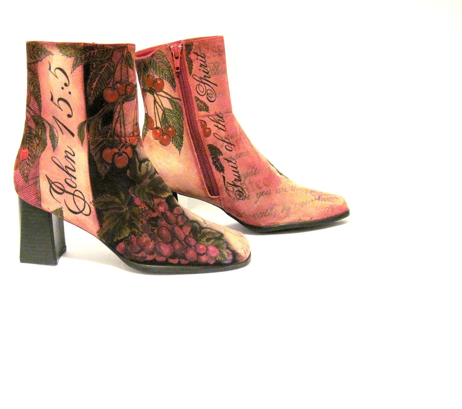 Hand Painted Boots Suede Chadwicks Women's by TheWoodsSecretGarden