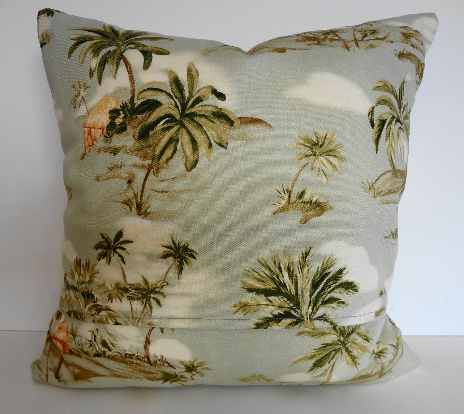 Tropical Throw Pillow Cover Hawaiian Print Ametex Designs