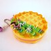 Waffle Cookie Green Kawaii Squishy Mirror Keychain