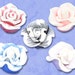 Rose Beads Assorted - Polymer Clay - 22x12mm - 5pcs - Ships IMMEDIATELY from California - B106