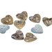 25pcs Mother of Pearl Heart Sewing Buttons/Scrapbooking 15x15mm- Ships Immediately from California - A66