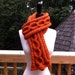 Pumpkin Cable Scarf