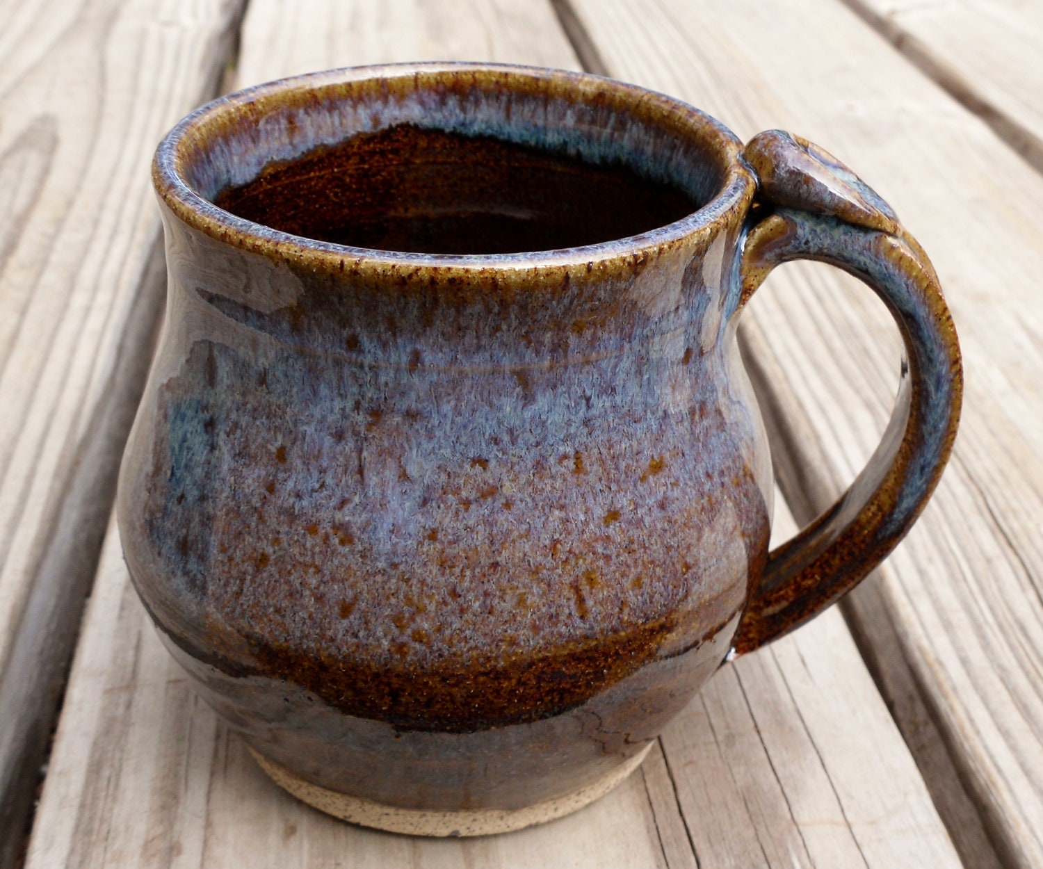  Handmade  Ceramic  Coffee  Mug  Tea Cup Brown Made by ThrowingShop