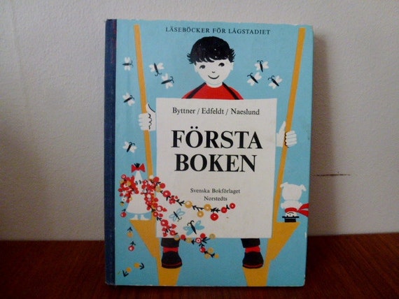 Vintage Swedish childrens book / 50s school book by Scandivintage